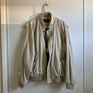 Vintage Nordstrom Beige Bomber Jacket